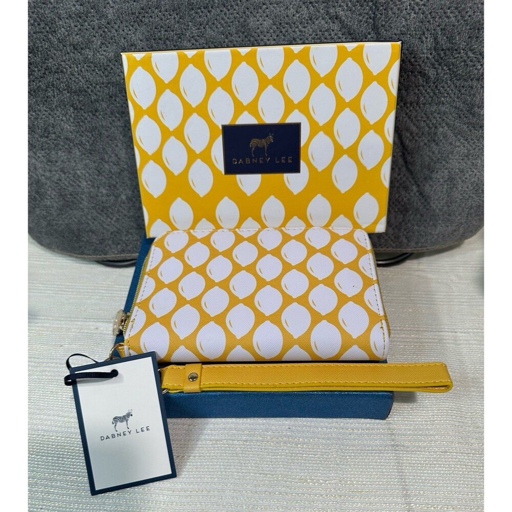 Dabney Lee Lemon-print Wristlet Wallet